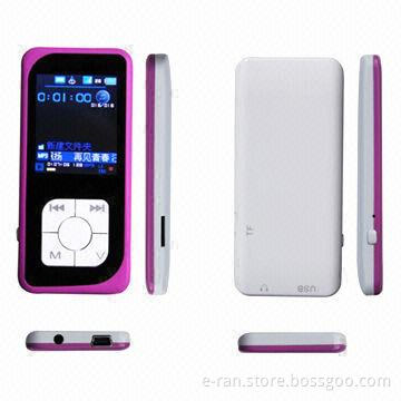 1.8-inch Flash MP4 Players, Support 1-16GB TF Card and FM, Sized 88 x 40 x 9.3mm